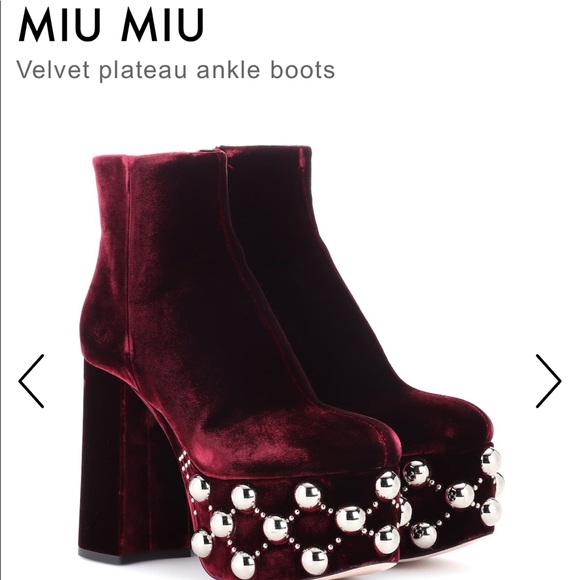miu miu studded boots